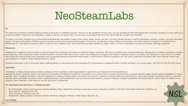 NeoSteamLabs Art